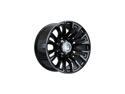 Wesrock Wheels Maverick Gloss Black Milled 6-Lug Wheel; 20x10; -12mm Offset (16-24 Titan XD)