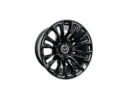 Western Wheels MAVERICK Gloss Black with Milling Spokes 6-Lug Wheel; 20x10; -12mm Offset (03-09 4Runner)