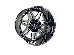 Western Wheels TRAIL2 Brush Face with Gloss Black Lip 6-Lug Wheel; 22x12; -44mm Offset (03-09 4Runner)