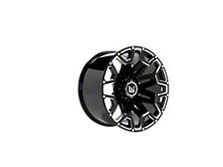 Western Wheels BLAZE Gloss Black with Milling Spokes 6-Lug Wheel; 20x12; -44mm Offset (04-15 Titan)