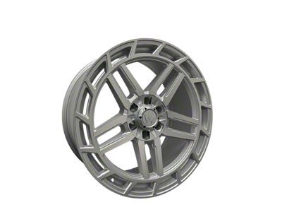 Western Wheels HC66 Machined Silver Face Satin 6-Lug Wheel; 22x10; 30mm Offset (04-15 Titan)