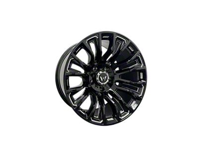 Western Wheels MAVERICK Gloss Black with Milling Spokes 6-Lug Wheel; 20x10; -12mm Offset (04-15 Titan)