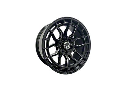 Western Wheels TR70 Gloss Black with Milling Spokes 6-Lug Wheel; 20x9; 10mm Offset (05-21 Frontier)