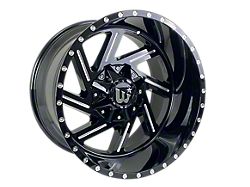 Western Wheels CACTUS Gloss Black with Milling Spokes and Spot 5-Lug Wheel; 20x12; -44mm Offset (07-13 Tundra)