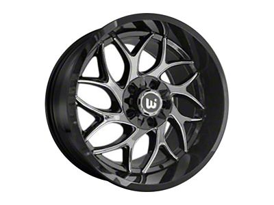 Western Wheels DUKE Brush Face with Black Lip 5-Lug Wheel; 20x10; -12mm Offset (07-13 Tundra)