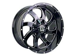 Western Wheels DUSTY Gloss Black with Side Milling and Spot 6-Lug Wheel; 20x10; -12mm Offset (16-23 Tacoma)