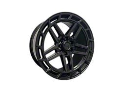 Western Wheels HC66 Gloss Black Face with Satin Black Lip 6-Lug Wheel; 22x10; 15mm Offset (16-23 Tacoma)