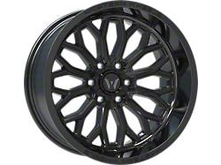 Western Wheels IR08 Gloss Black Milling Spokes 6-Lug Wheel; 20x10; -12mm Offset (21-25 Bronco, Excluding Raptor)