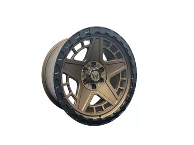 Western Wheels HU96 Satin Bronze Face 6-Lug Wheel; 20x10; -12mm Offset (10-24 4Runner)