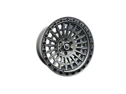 Western Wheels WP69 Gun Metal Face with Satin Lip 6-Lug Wheel; 20x10; -12mm Offset (10-24 4Runner)