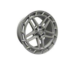 Western Wheels HC66 Machined Silver Face Satin 6-Lug Wheel; 22x10; 30mm Offset (22-25 Bronco Raptor)