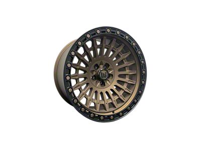 Western Wheels WP69 Satin Bronze Face with Satin Black Lip Wheel; 20x10; -24mm Offset (20-25 Jeep Gladiator JT)