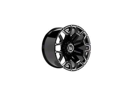 Western Wheels BLAZE Gloss Black with Milling Spokes Wheel; 20x10; -24mm Offset (99-04 Jeep Grand Cherokee WJ)