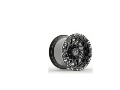 Western Wheels BOULDER Gloss Black with Milling Spokes and Spot Wheel; 20x10; -12mm Offset (76-86 Jeep CJ7)