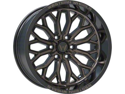 Western Wheels IR08 Bronze Machined Face Satin 6-Lug Wheel; 20x10; -12mm Offset (17-24 Titan)