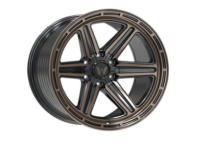 Western Wheels YR13 Bronze Machined Face Satin 6-Lug Wheel; 20x10; -12mm Offset (17-24 Titan)