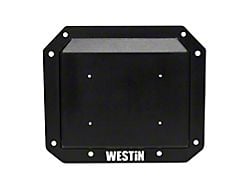 Westin Spare Tire Delete Plate; Textured Black (22-25 Bronco)