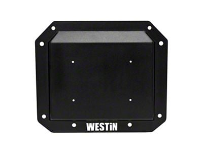 Westin Spare Tire Delete Plate; Textured Black (22-25 Bronco)