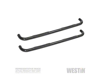 E-Series 3-Inch Nerf Side Step Bars; Black (05-23 Tacoma Access Cab)