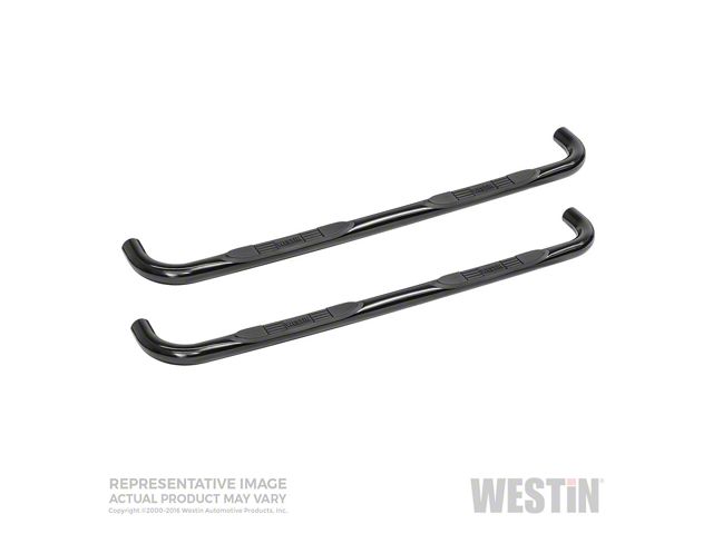 E-Series 3-Inch Nerf Side Step Bars; Black (05-23 Tacoma Access Cab)