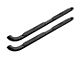 Platinum 4-Inch Oval Side Step Bars; Black (07-21 Tundra Double Cab)