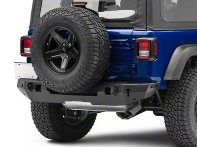 WJ2 Rear Bumper; Textured Black (18-24 Jeep Wrangler JL)