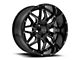 Wicked Offroad W909 Gloss Black Milled 6-Lug Wheel; 20x10; -24mm Offset (10-24 4Runner)