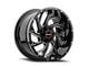 Wicked Offroad W930 Gloss Black Milled 6-Lug Wheel; 20x9; 0mm Offset (10-24 4Runner)