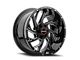 Wicked Offroad W930 Gloss Black Milled 6-Lug Wheel; 20x9; 0mm Offset (03-09 4Runner)