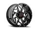 Wicked Offroad W932 Gloss Black Milled 6-Lug Wheel; 20x10; -19mm Offset (03-09 4Runner)