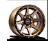 Wicked Offroad W935 Bronze Center with Black Lip 6-Lug Wheel; 17x9; 0mm Offset (03-09 4Runner)