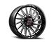 Wicked Offroad W936 Gloss Black Milled Wheel; 20x10 (20-24 Jeep Gladiator JT)