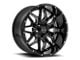 Wicked Offroad W909 Gloss Black Milled 6-Lug Wheel; 20x10; -24mm Offset (22-24 Tundra)