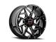 Wicked Offroad W932 Gloss Black Milled 6-Lug Wheel; 20x10; -19mm Offset (22-24 Tundra)