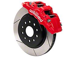 Wilwood AERO6-DM Front Big Brake Kit with 13.38-Inch Slotted Rotors; Red Calipers (20-24 Jeep Gladiator JT)