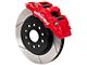 Wilwood AERO6-DM Front Big Brake Kit with 13.38-Inch Slotted Rotors; Red Calipers (20-24 Jeep Gladiator JT)