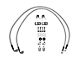 Wilwood Flexline Brake Line Kit; Front (20-24 Jeep Gladiator JT)