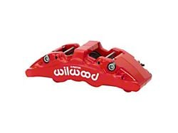 Wilwood AeroDM Forged Six Piston Front Brake Caliper; Driver Side; Red (18-24 Jeep Wrangler JL)