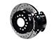 Wilwood D154 Rear Parking Brake Kit with 12.19-Inch Drilled and Slotted Rotors; Black (97-02 Jeep Wrangler TJ)