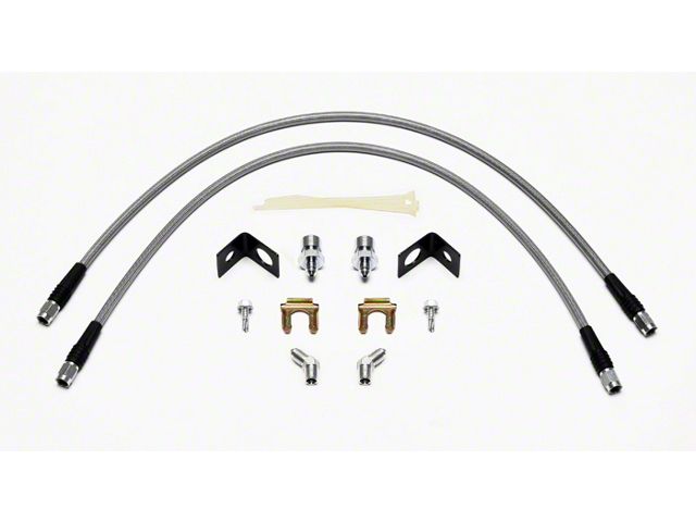 Wilwood Flexline Brake Line Kit; Front (82-89 Jeep CJ7 & Wrangler YJ)