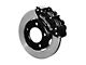 Wilwood Forged Narrow Superlite 4R Front Big Brake Kit with 12.19-Inch Undrilled Rotors; Black Calipers (82-86 Jeep CJ5 & CJ7)