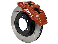 Wilwood AERO6-DM Front Big Brake Kit with 13.38-Inch Slotted Rotors; Red Calipers (16-23 Tacoma)