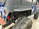 Wizard Works Offroad Comp Cut Rear Armor with Tube Flares; Bare Steel (87-95 Jeep Wrangler YJ)