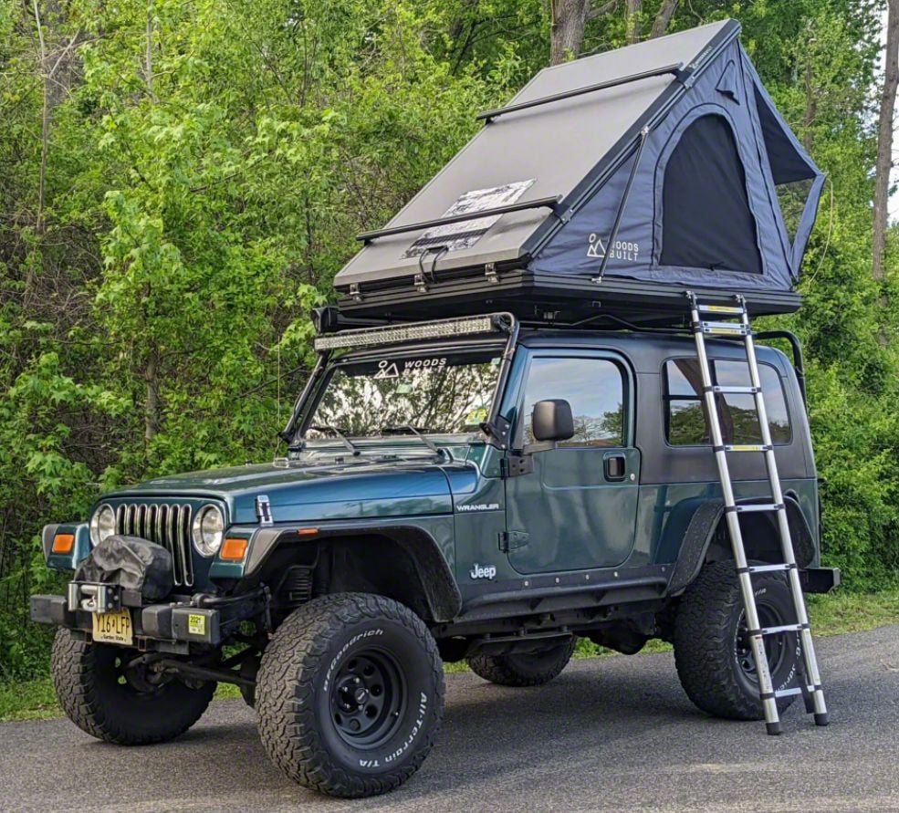 WoodsBuilt Jeep Gladiator Mountaineer Solar Roof Top Tent 1 Universal Some Adaptation May Be Required Free Shipping