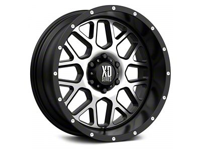 XD Grenade Satin Black Machined 6-Lug Wheel; 20x9; 0mm Offset (03-09 4Runner)