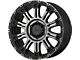 XD Hoss II Satin Black Machined with Gray Tint 6-Lug Wheel; 17x9; -12mm Offset (03-09 4Runner)