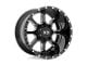 XD Mammoth Gloss Black Milled 6-Lug Wheel; 20x9; 18mm Offset (03-09 4Runner)