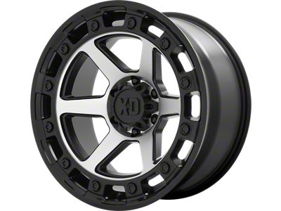 XD Raid Satin Black 6-Lug Wheel; 17x9; 0mm Offset (03-09 4Runner)