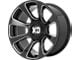 XD Reactor Gloss Black Milled 6-Lug Wheel; 20x9; 0mm Offset (03-09 4Runner)