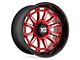 XD Phoenix Candy Red Milled with Black Lip 6-Lug Wheel; 20x9; 0mm Offset (03-09 4Runner)